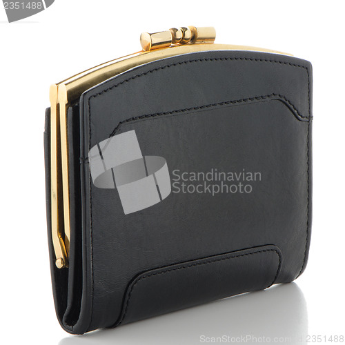 Image of Black Leather Purse 