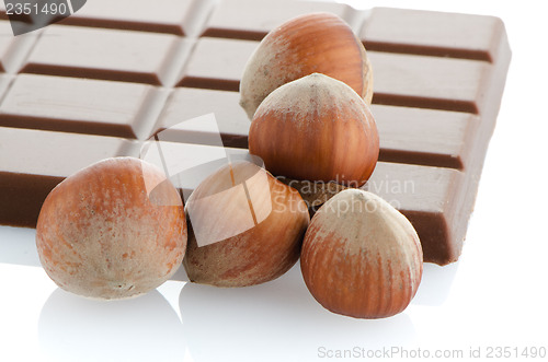 Image of Chocolate Bar with hazelnuts