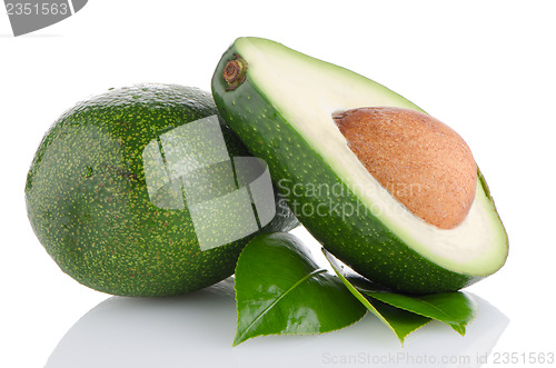 Image of Avocados on white 