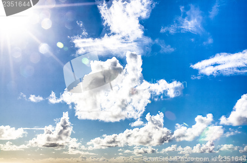 Image of Sunset sky with clouds