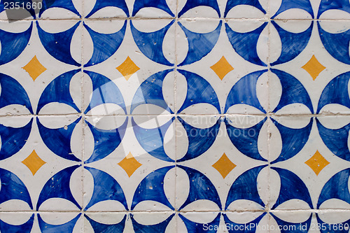 Image of Traditional Portuguese glazed tiles