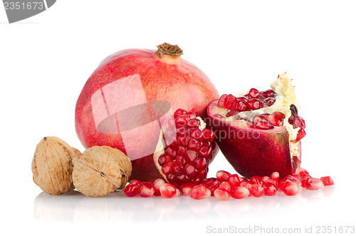 Image of Half pomegranate fruit