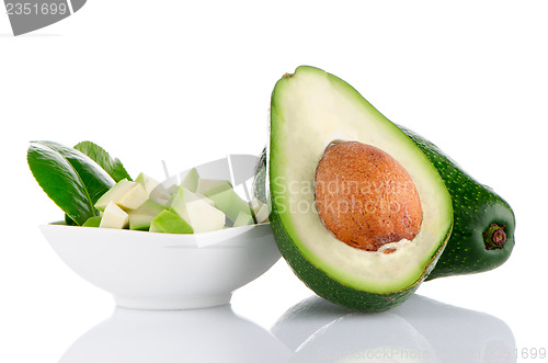 Image of Avocados on white 