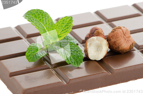 Image of Chocolate Bar with hazelnuts