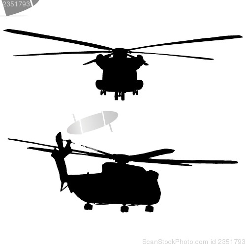 Image of CH52 helicopter silhouette
