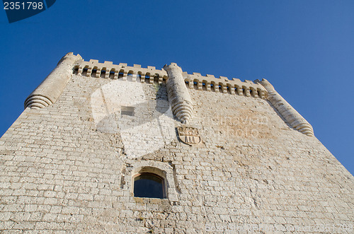 Image of Stone tower of Penafiel Castle, Spain