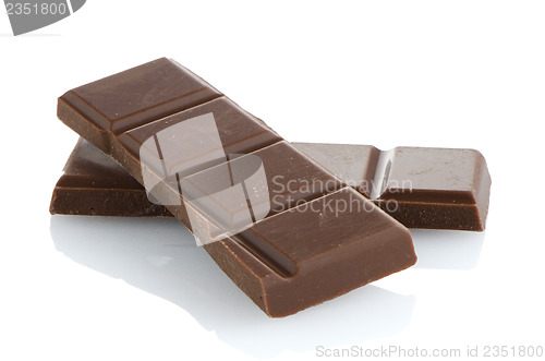 Image of Closeup detail of chocolate parts