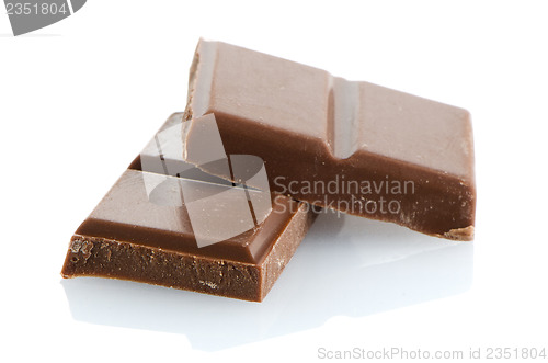 Image of Closeup detail of chocolate parts