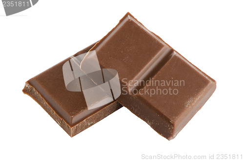 Image of Closeup detail of chocolate parts