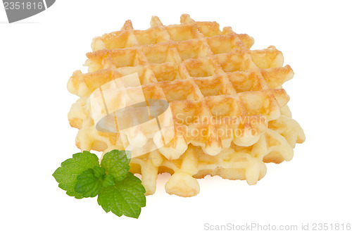 Image of Pile of sweet waffles