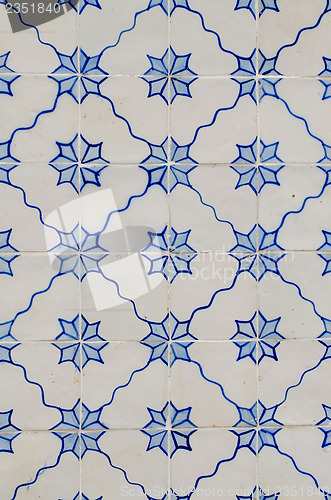 Image of Traditional Portuguese glazed tiles