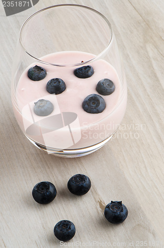 Image of Yogurt with fresh blueberries