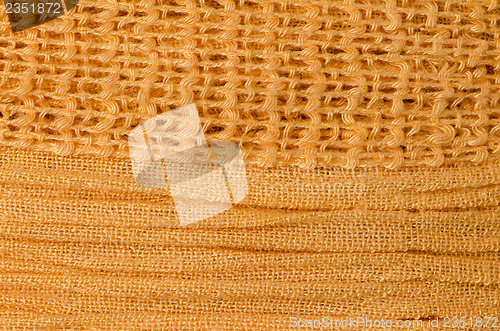 Image of Yellow fabric background