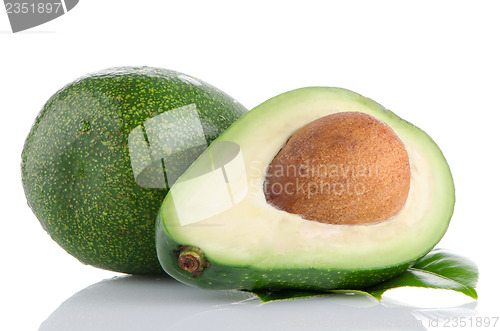 Image of Avocados on white 