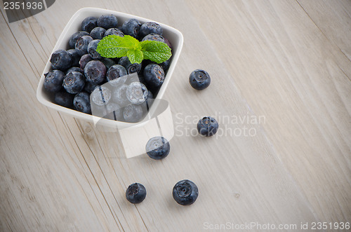 Image of Blueberries in small bowl