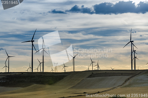 Image of Wind power turbines
