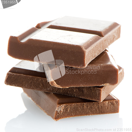 Image of Closeup detail of chocolate parts