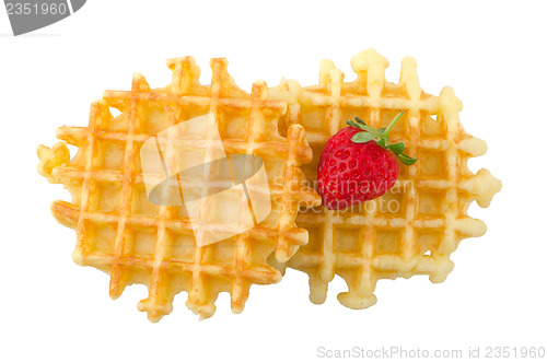Image of Waffles and strawberry