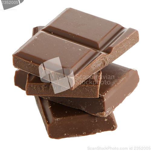 Image of Closeup detail of chocolate parts