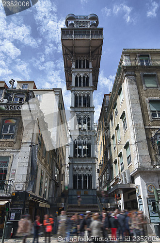 Image of Santa Justa elevator in Lisbon