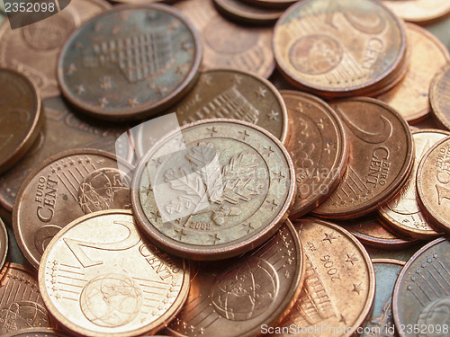 Image of Euro coins background