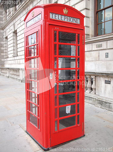 Image of London telephone box