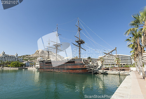 Image of Alicante Harbour on Costa Blanca in Spain