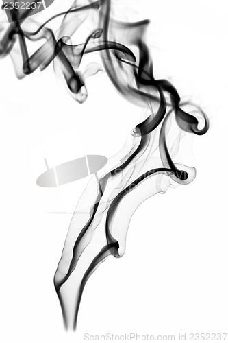 Image of Abstraction: white smoke swirls on white