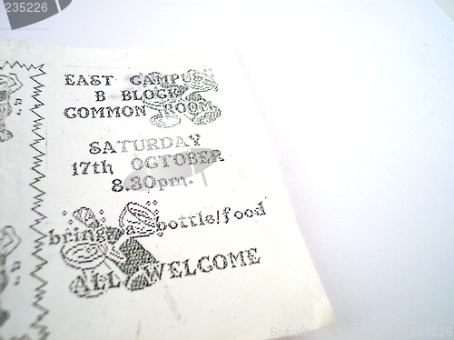 Image of party invitation