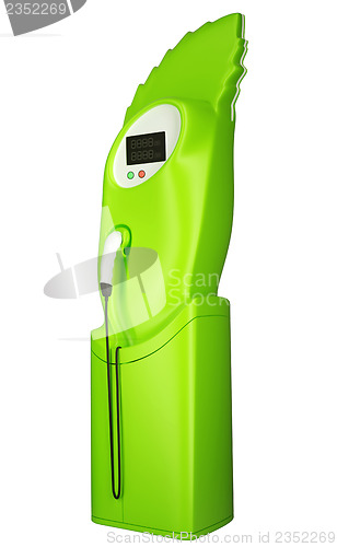 Image of Green transportation: charging station isolated 
