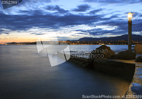 Image of Sea sunset over Split, Croatia