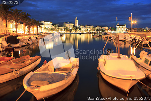 Image of Split city by night