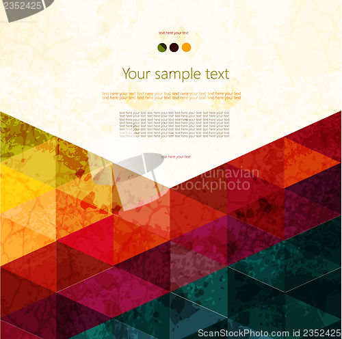 Image of Colorful abstract geometric background