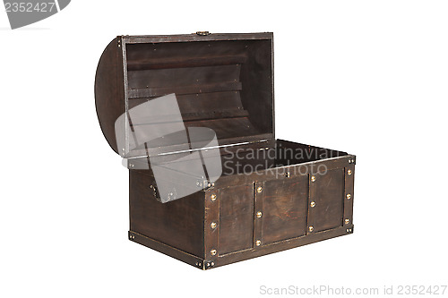 Image of Open treasure chest isolated