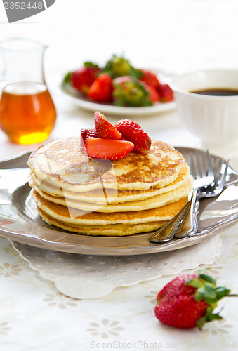 Image of Pancake with strawberry