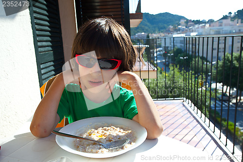 Image of breakfast on the open air