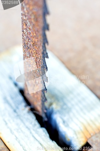 Image of old band-saw