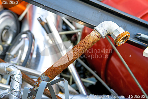 Image of metal waste container