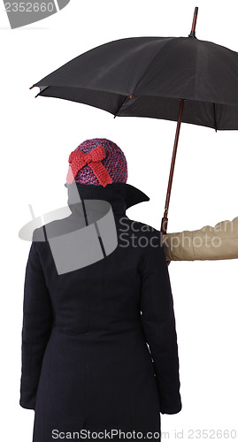 Image of Woman with umbrella