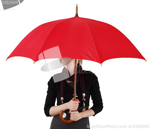 Image of Woman with umbrella