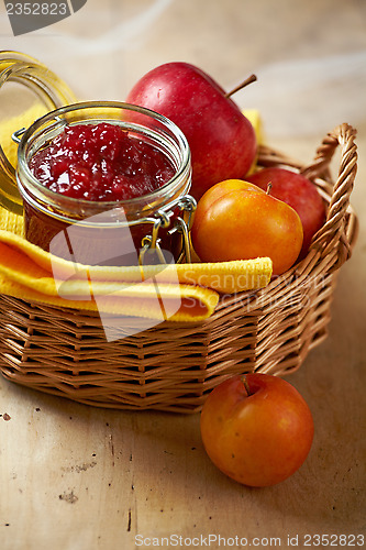 Image of apple and plum jam