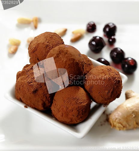 Image of chocolate truffles