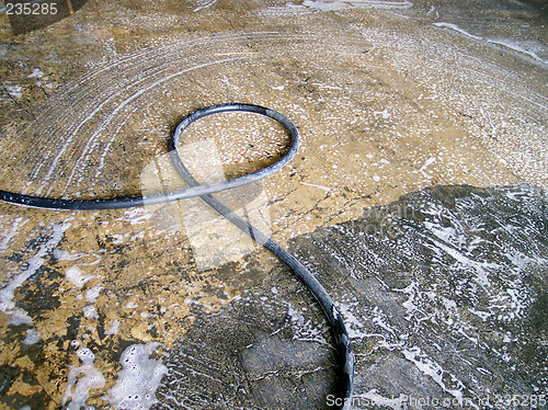 Image of floor being washed