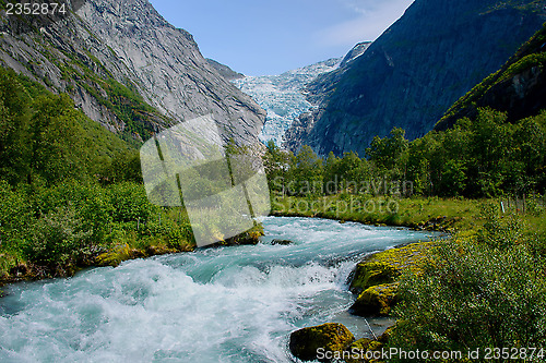 Image of Ice cold water from glacier