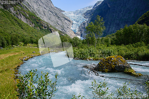 Image of Ice cold water from glacier