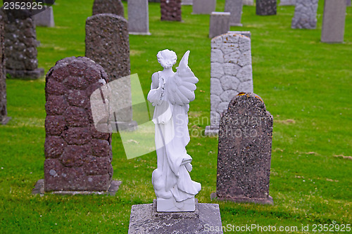 Image of Angel and tombstones