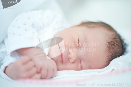 Image of Close up of Sleeping Baby