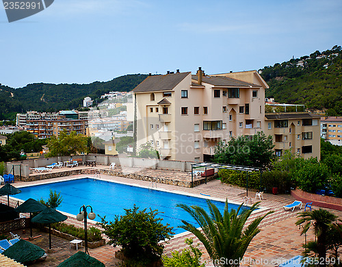 Image of swimming pool in the backyard