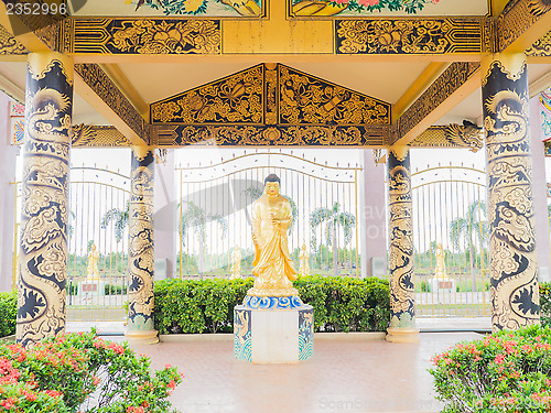 Image of golden Bodhisattva statue