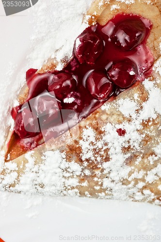 Image of pancakes with cherries